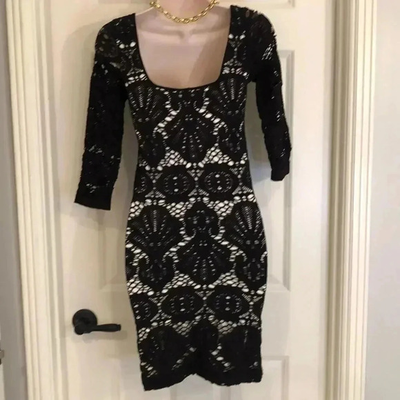 Intimately free people size mod dress black lace small or XS - Picture 6 of 11